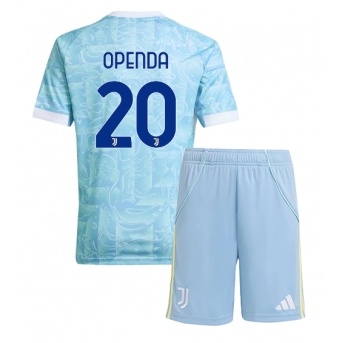 Billige Fotballdrakt Juventus Lois Openda #20 Replika Bortedraktsett Barn 2025-26 Kortermet (med bukser)